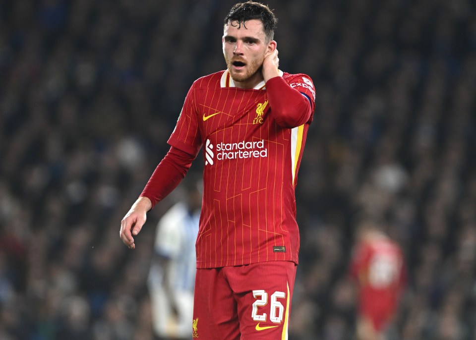 Andy Robertson has struggled for Liverpool so far this season