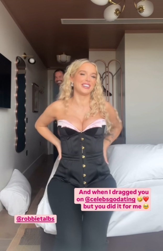 Helen Flanagan wore a very revealing top to wish Robbie a happy birthday