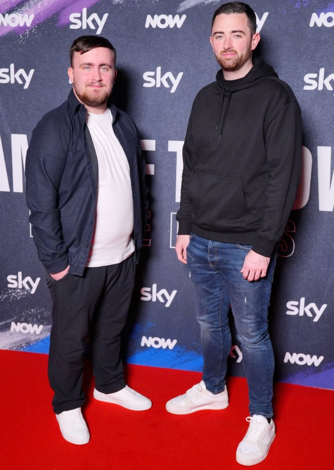 Littler and world champion Luke Humphries posed together on the red carpet