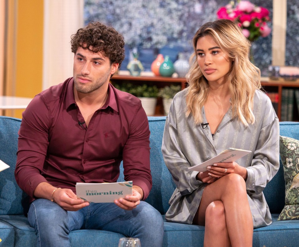 She later appeared on the sofa alongside correspondent and Love Island co-star Kem Cetinay