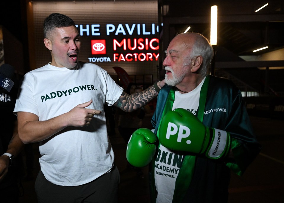 Bellew was taking part in a stunt for Paddy Power