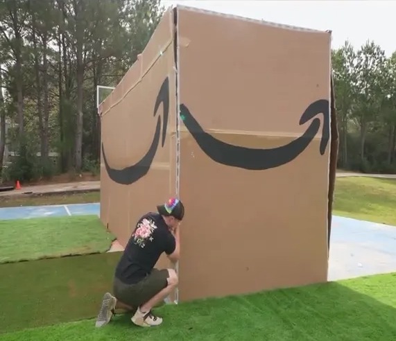 Nathan bought a tiny home from Amazon