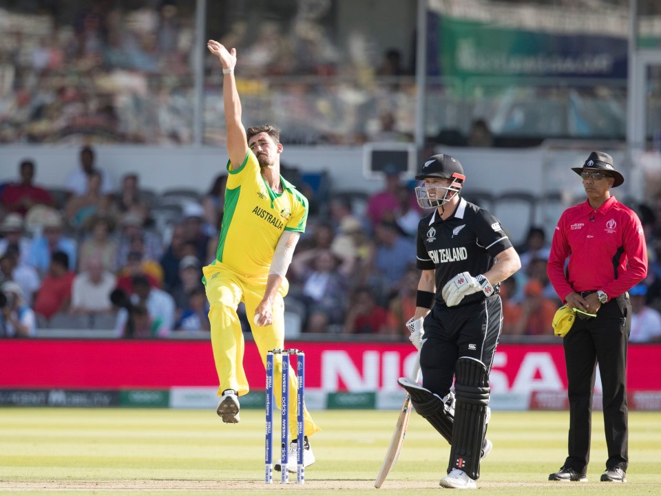 Team-mate Starc also served Maxwell a bouncer, albeit in the nets