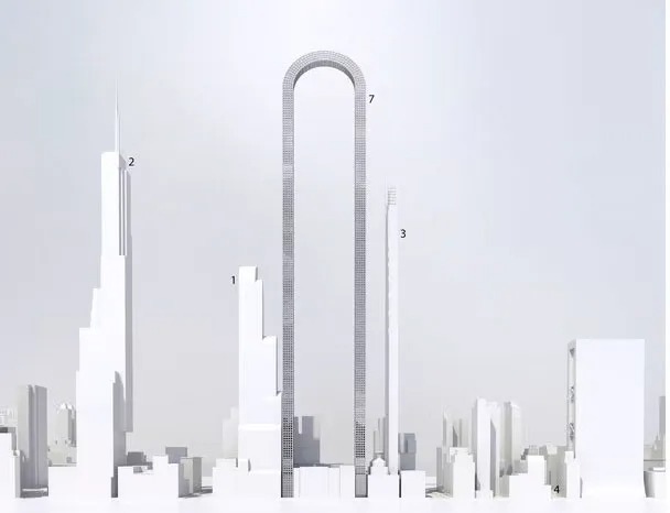 The graphic shows the massive size of the Big Bend compared to other notable New York landmarks