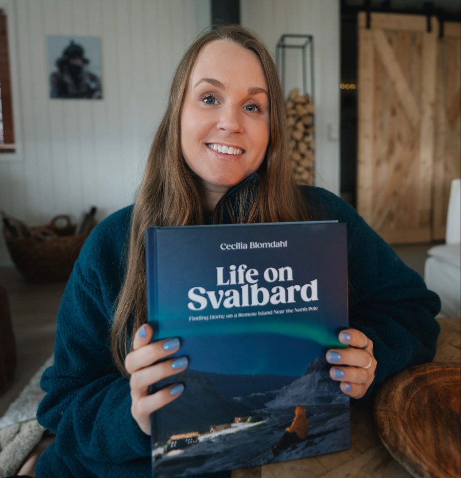 Cecilia Blomdahl, pictured, decided to move to Svalbard from Sweden after visiting the island nine years ago