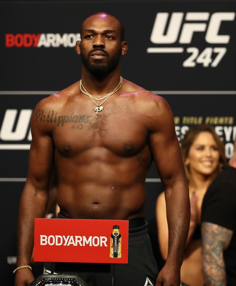 Jones has had a lean and mean physique for the majority of his career