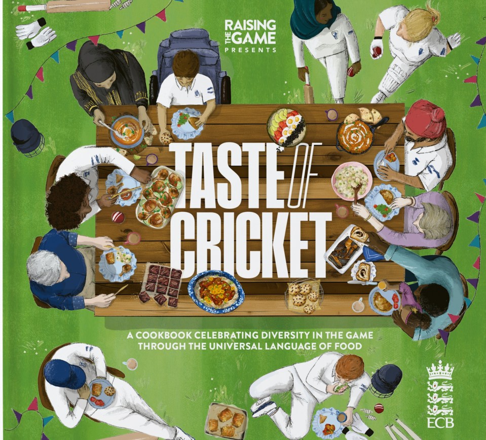 She features in the new Taste of Cricket cookbook