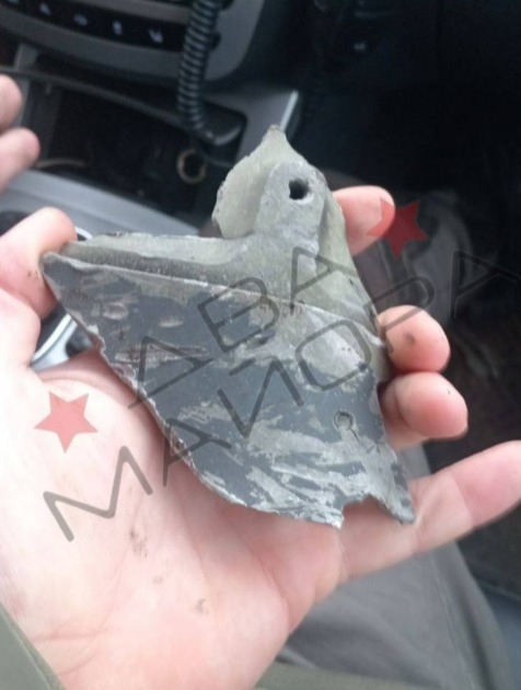 Image appears to show a fragment of a Storm Shadow missile