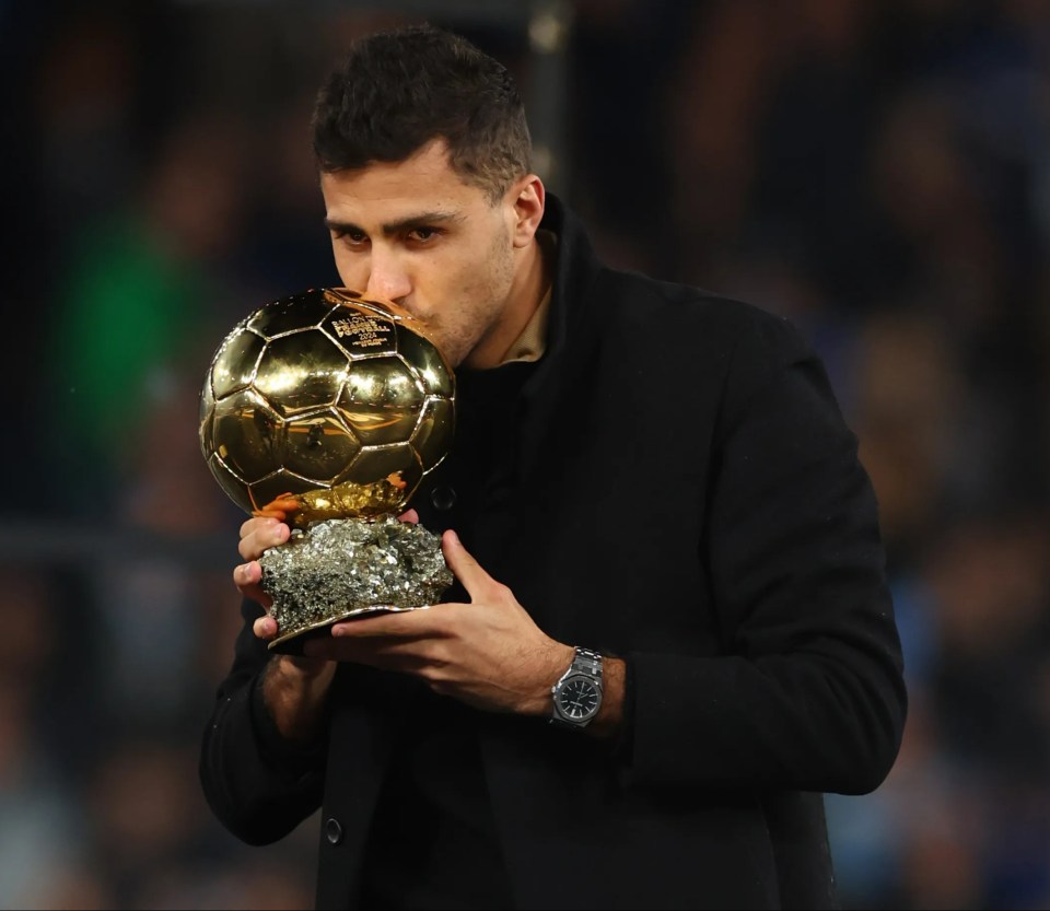 The midfielder won the Ballon d'Or for his performances for club and country