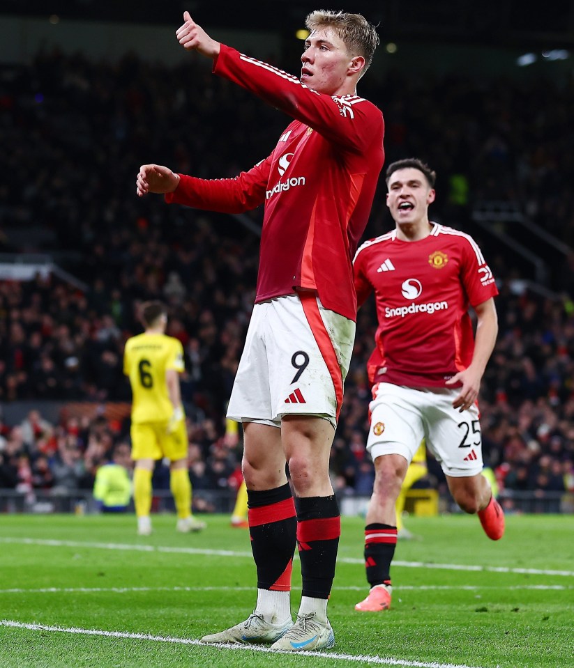 Rasmus Hojlund performed a new celebration after scoring against Bodo/Glimt