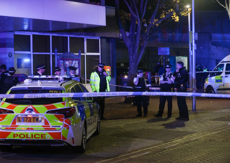 The attack occurred just after 5pm on Saturday in a busy shopping complex