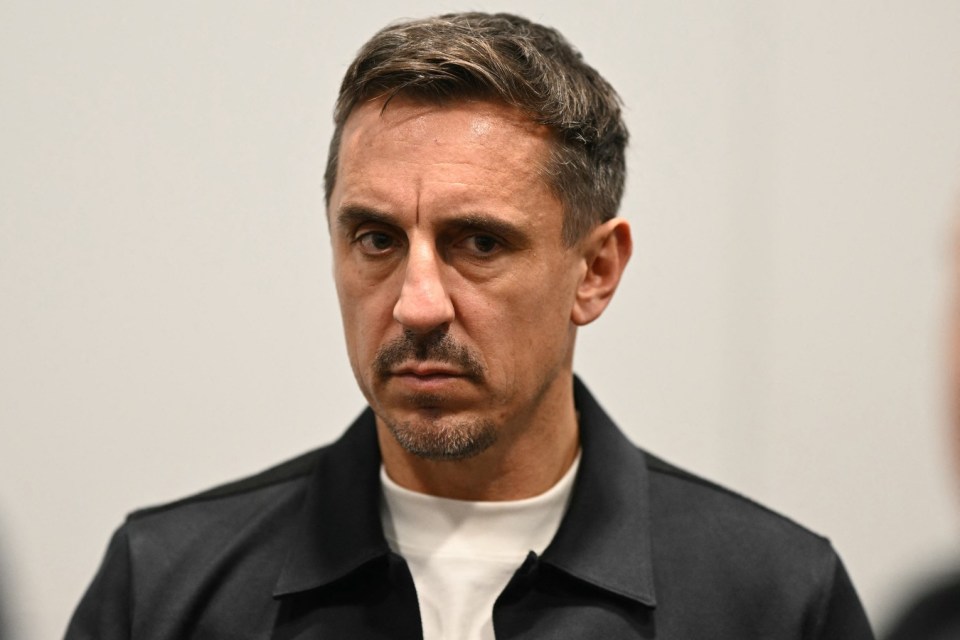 Former footballer Gary Neville prepares to take part in an English Football League panel fringe event on the second day of the annual Labour Party conference in Liverpool, north-west England, on September 23, 2024. (Photo by Oli SCARFF / AFP) (Photo by OLI SCARFF/AFP via Getty Images)