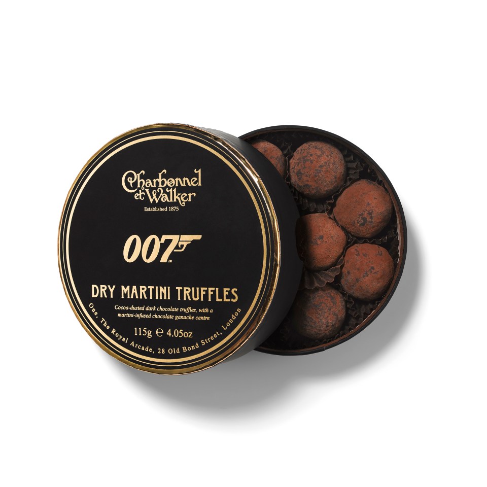 a can of dry martini truffles by charbonnel & walker