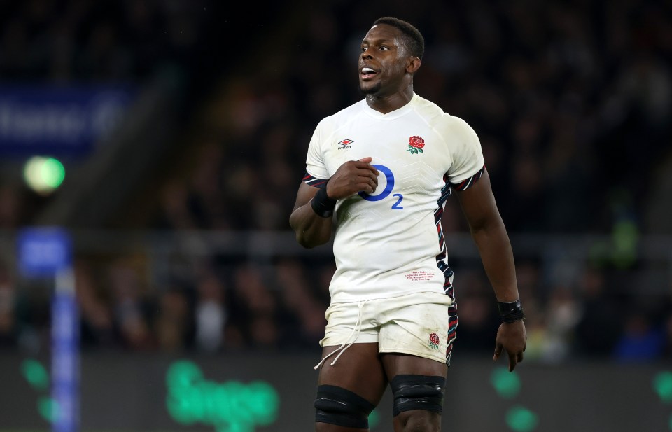 LONDON, ENGLAND - NOVEMBER 16: Maro Itoje of England looks on during the Autumn Nations Series 2024 match between England and South Africa at Allianz Stadium on November 16, 2024 in London, England. (Photo by Paul Harding/Getty Images)