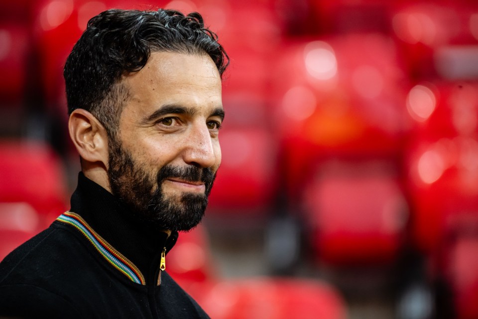 MANCHESTER, ENGLAND - NOVEMBER 13: Ruben Amorim visits Old Trafford on November 13, 2024 in Manchester, England. (Photo by Ash Donelon/Manchester United via Getty Images)