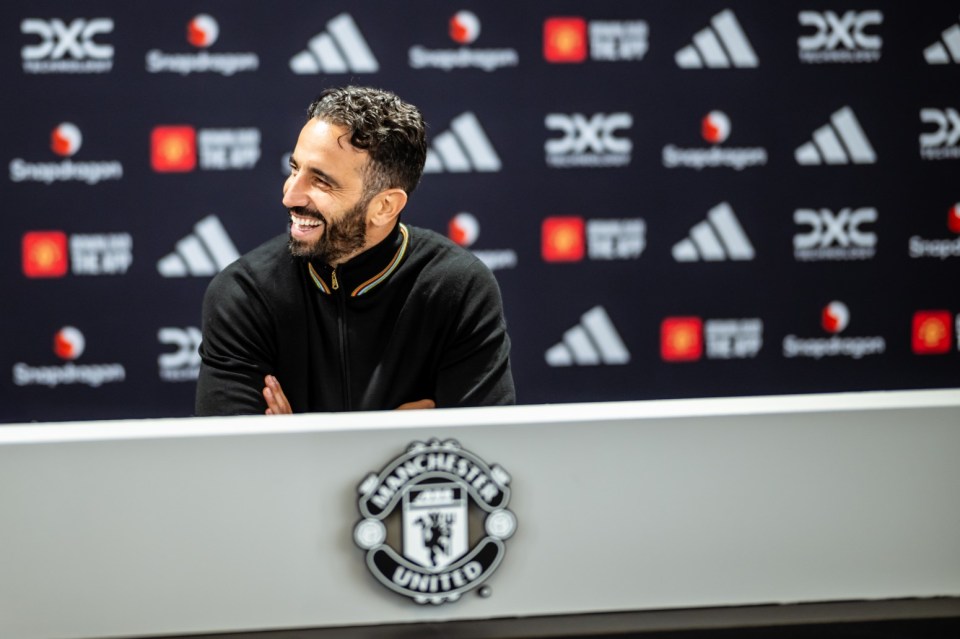 MANCHESTER, ENGLAND - NOVEMBER 13: Ruben Amorim visits Old Trafford on November 13, 2024 in Manchester, England. (Photo by Ash Donelon/Manchester United via Getty Images)