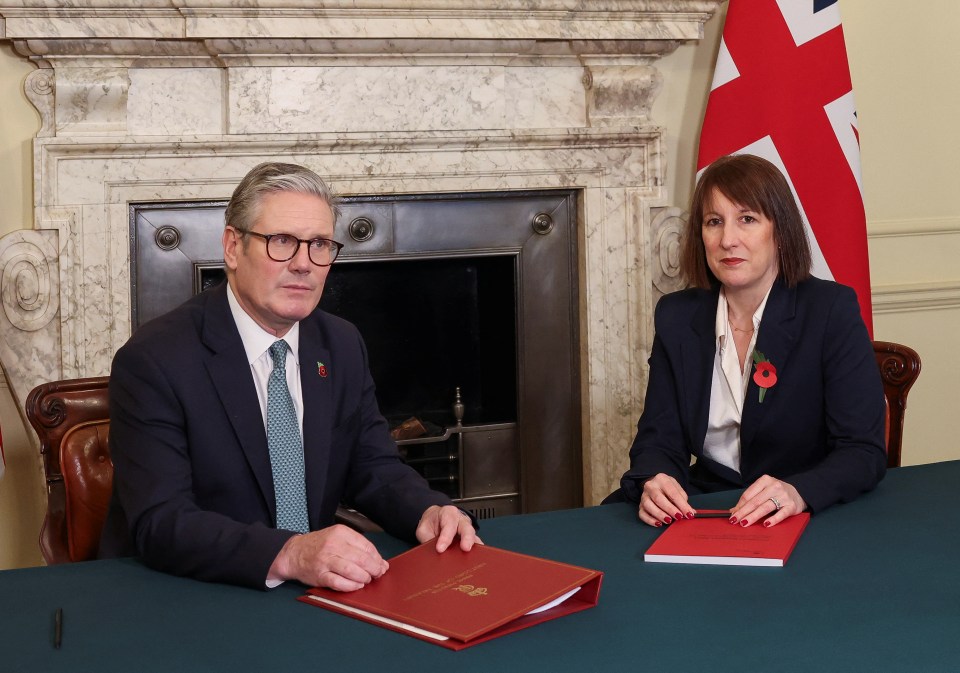 Britain's Prime Minister Keir Starmer meets with Britain's Chancellor of the Exchequer Rachel Reeves