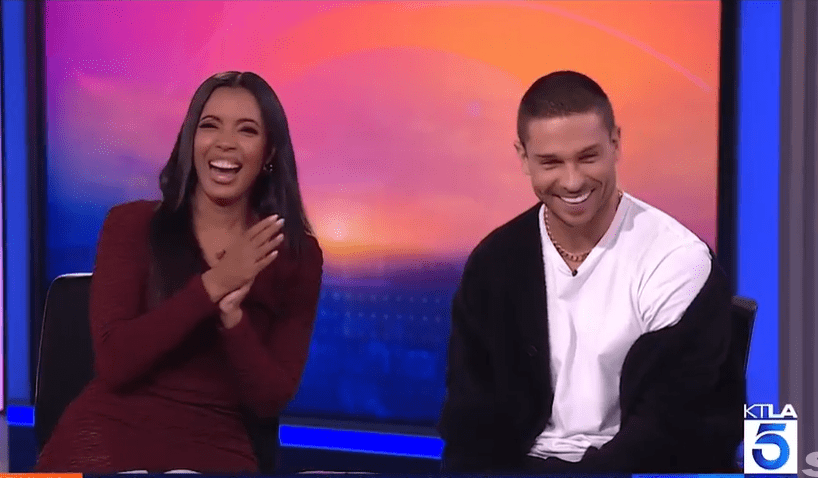 Joey and Jasmine giggled throughout the interview