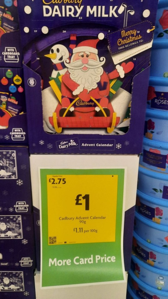 The 90g Cadbury Advent Calendar is on sale for just £1