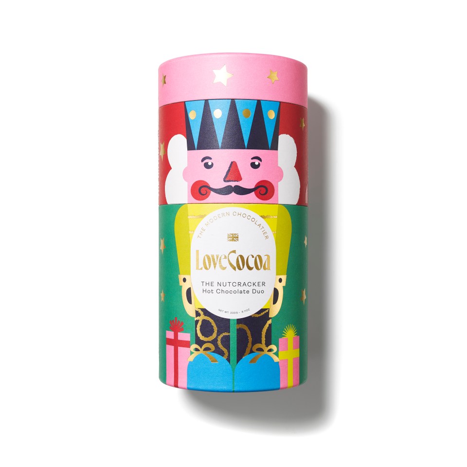 a can of love cocoa nutcracker hot chocolate