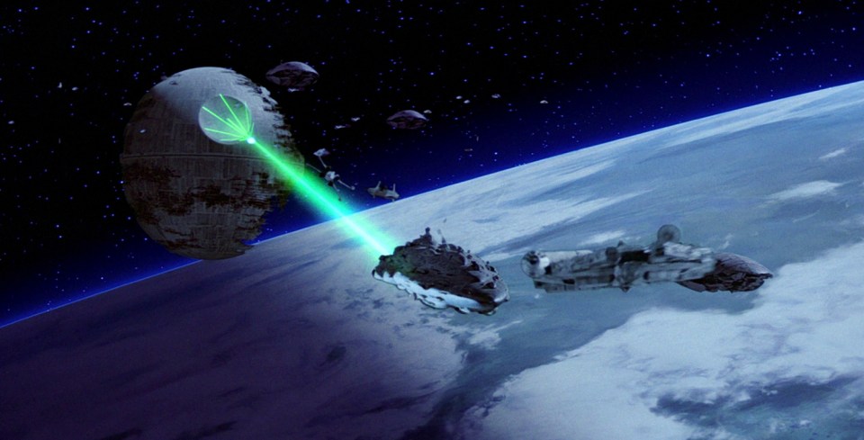 The Death Star has a powerful energy beam weapon capable of destroying planets