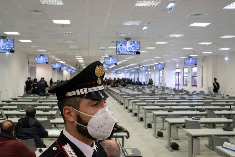 The huge courtroom in Rome where 200 gangsters were jailed after a 3 year trial