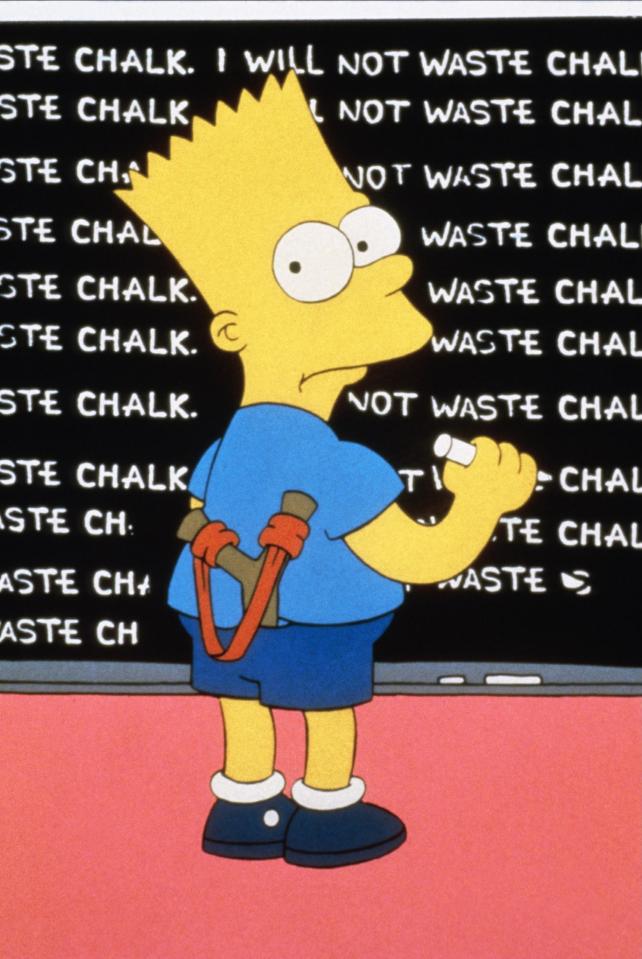 Bart Simpson is the show's rule breaker