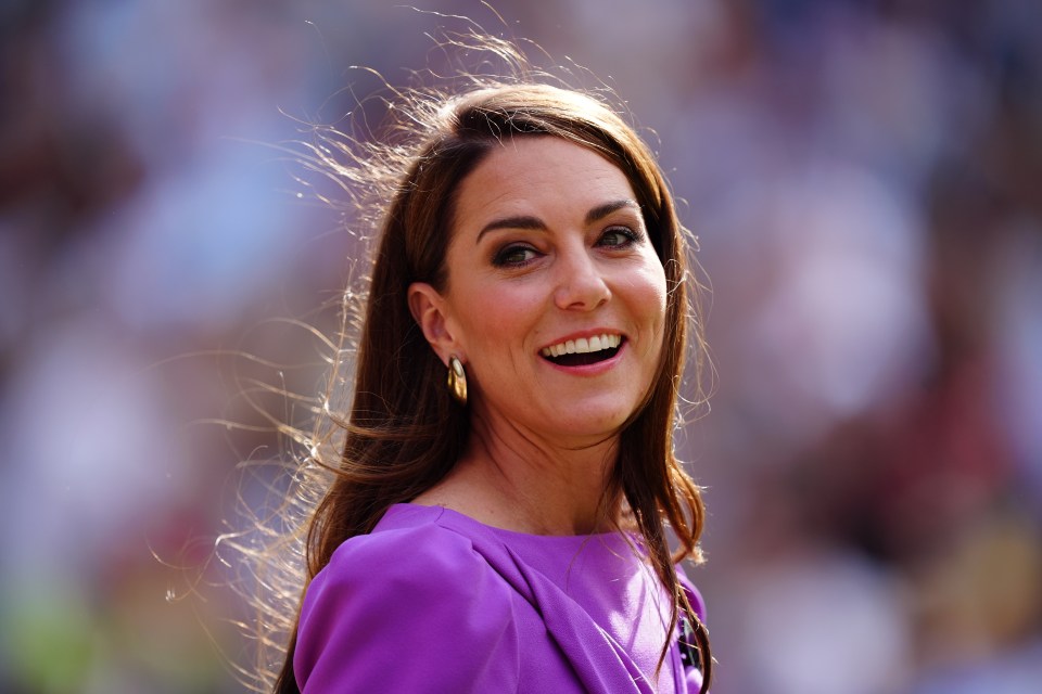 Kate at Wimbledon in July earlier this year