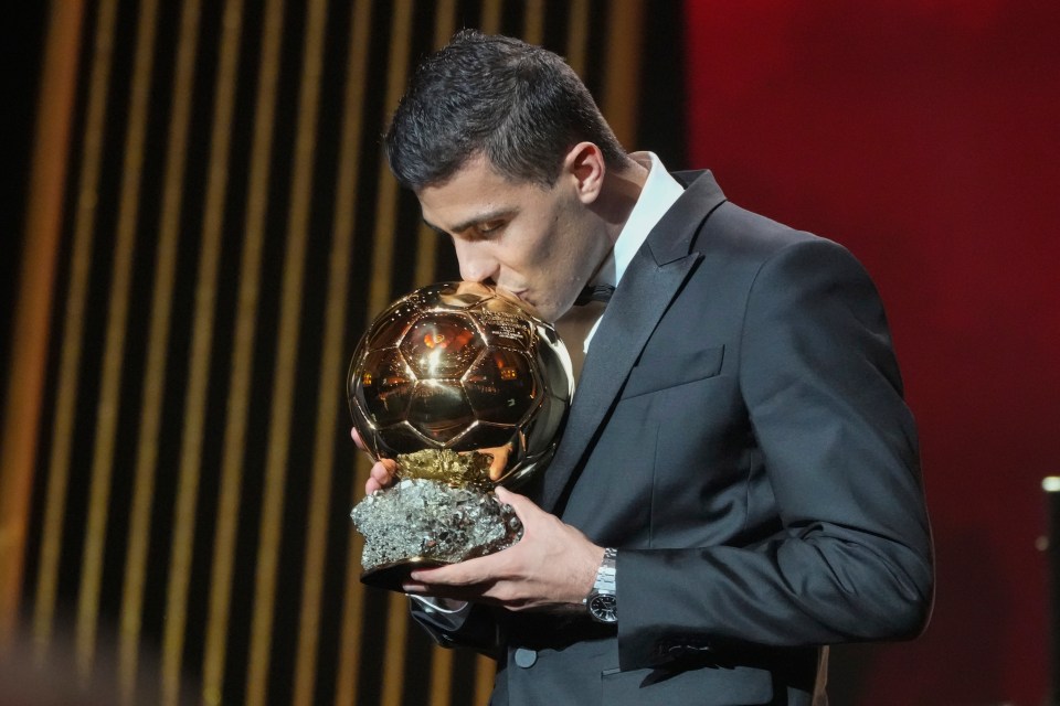 Rodri won this year's Ballon d'Or in a ceremony boycotted by Real Madrid