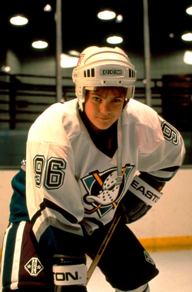 a hockey player with the number 96 on his jersey