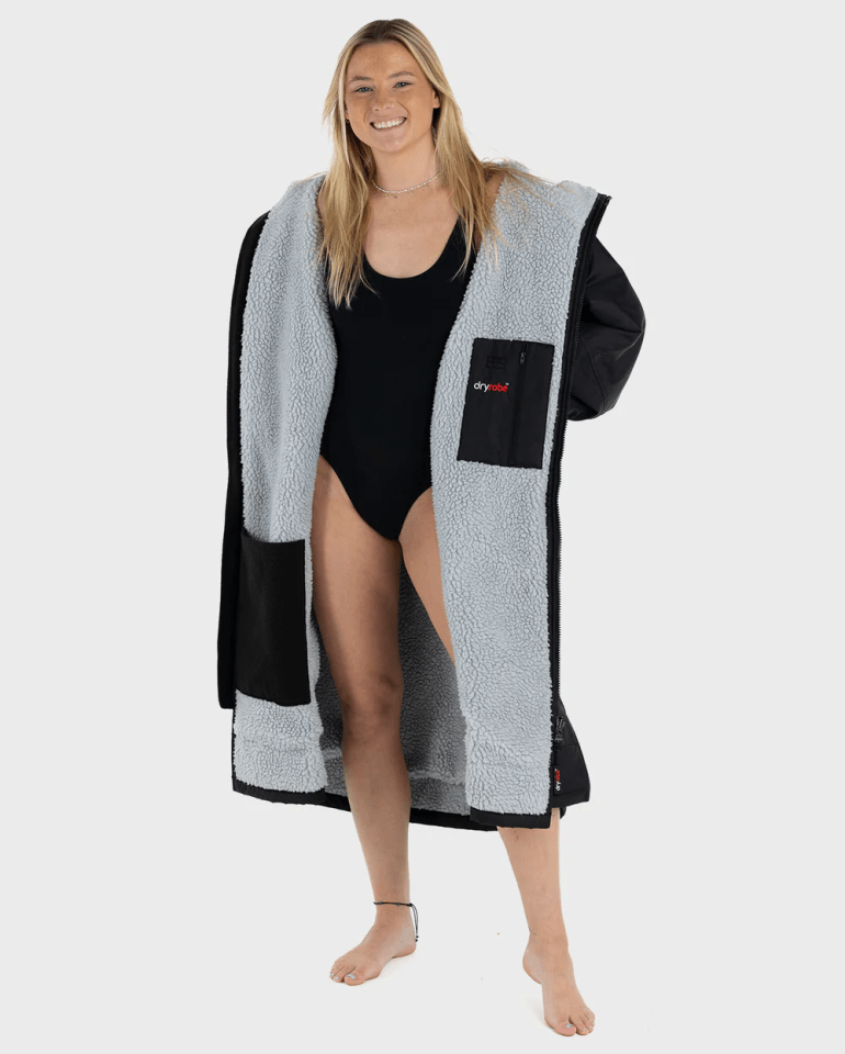 Dryrobe’s Advance Long Sleeve jacket, pictured, costs £165 on the brand's website