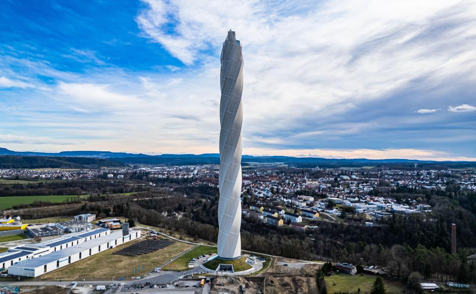 The TK Elevator Testturm is located in Rottweil, Germany