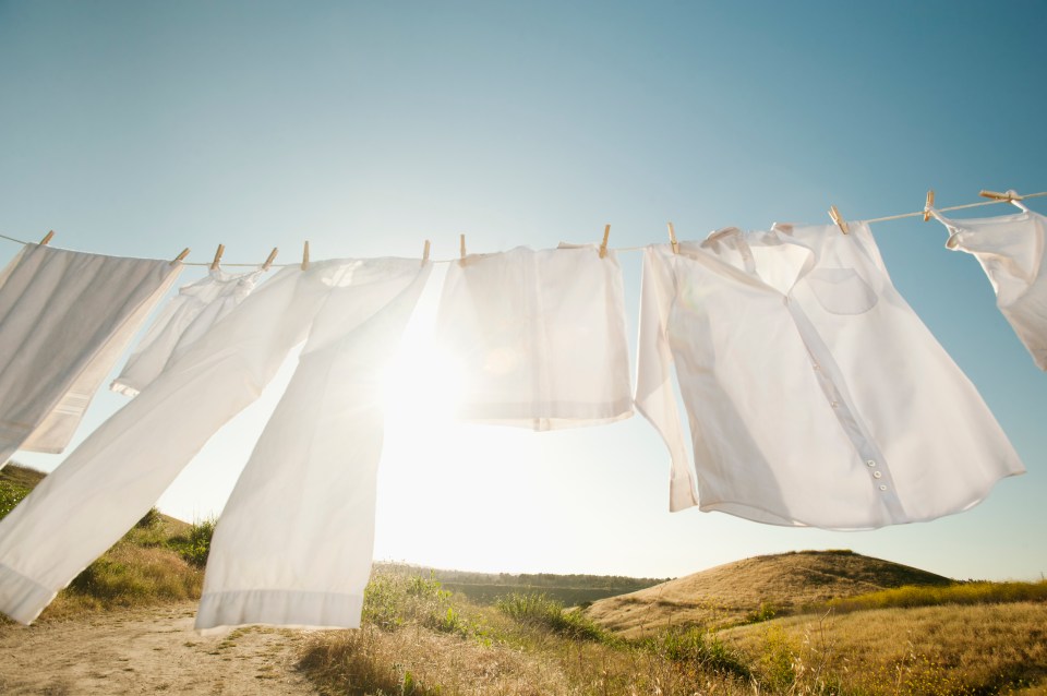 A cleaning fan has discovered a savvy hack that helps to get their clothes dry quickly