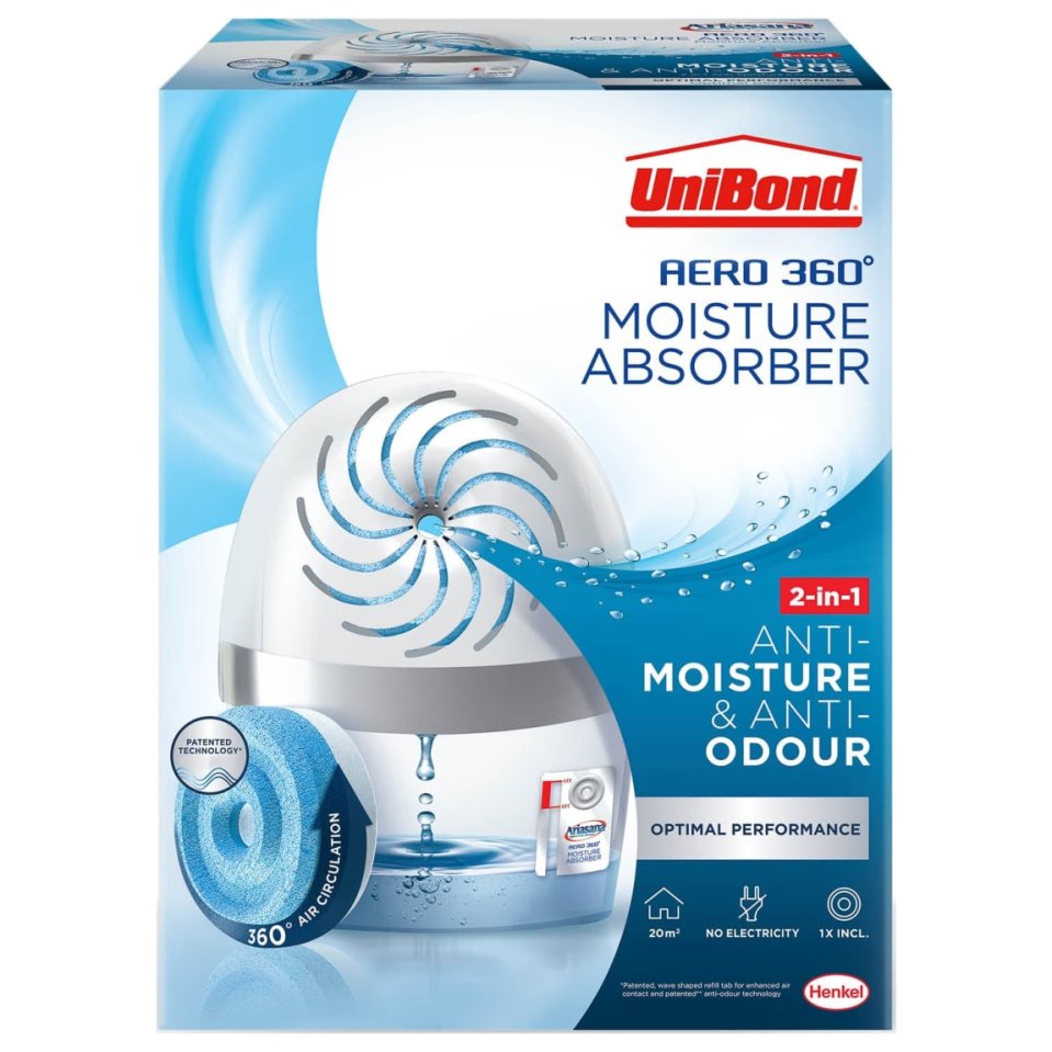 UniBond Aero 360 Moisture Absorber Device cost £12 from B&M