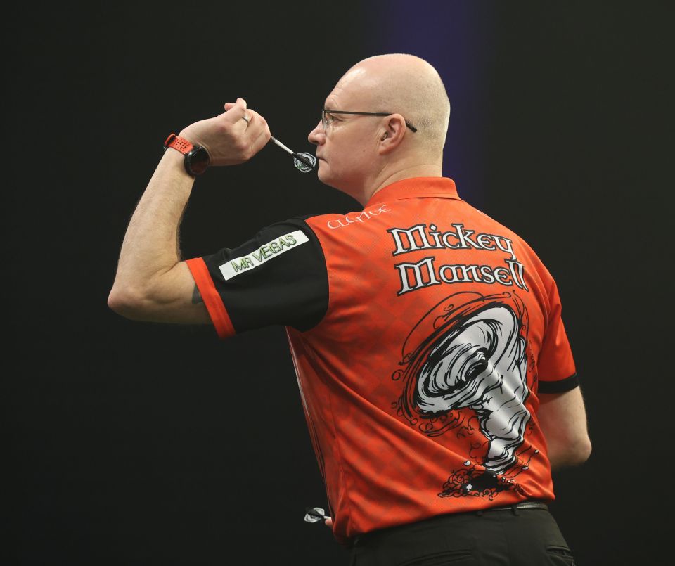 Mickey Mansell has been enjoying a brilliant week at the Grand Slam of Darts