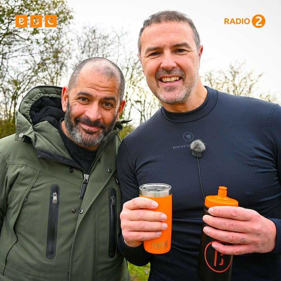 Paddy and Top Gear co-host Chris Harris met up during the challenge