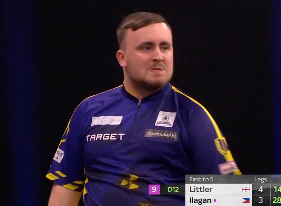 Luke Littler came within a whisker of nailing a nine-darter at the Grand Slam of Darts