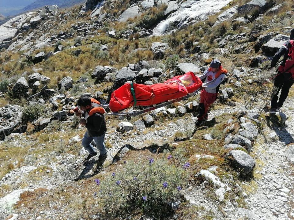 Eric spends his days rescuing people up Peru's highest peaks