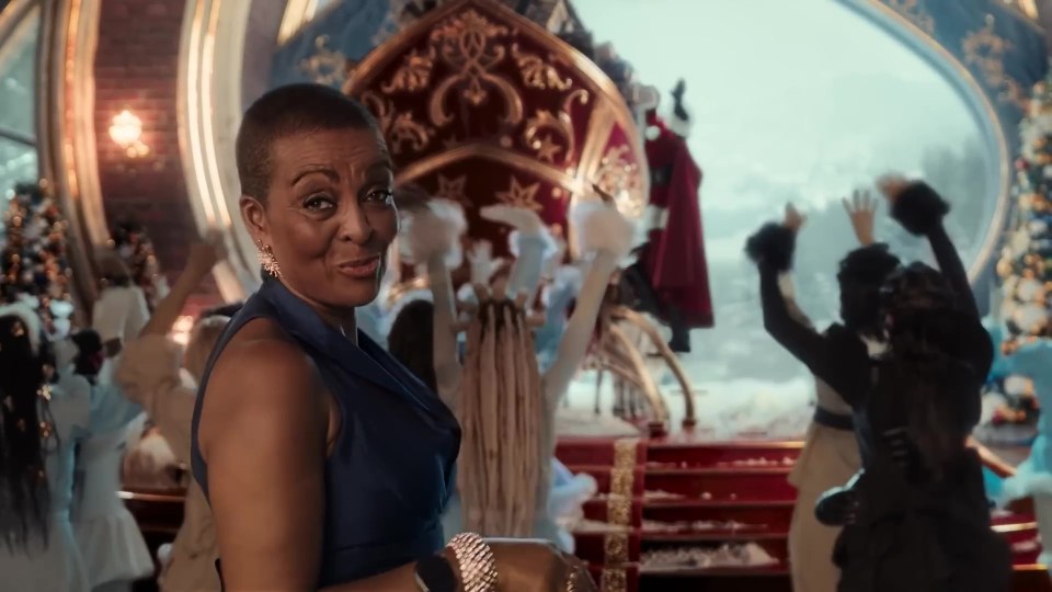 Adjoa Andoh stars as Mrs Claus in Boots' Christmas ad