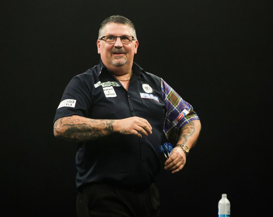 Gary Anderson joked he will kick Luke Littler in the shins before their Grand Slam semi-final