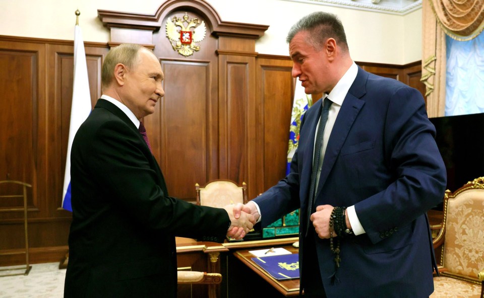 Vladimir Putin pictured meeting Leonid Slutsky on 14 November 2024, but it is believed this meeting took place earlier