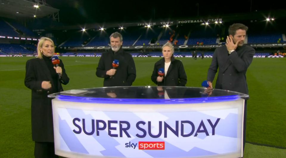 The incident happened as he worked as a Sky Sports pundit following Man Utd's 1-1 draw