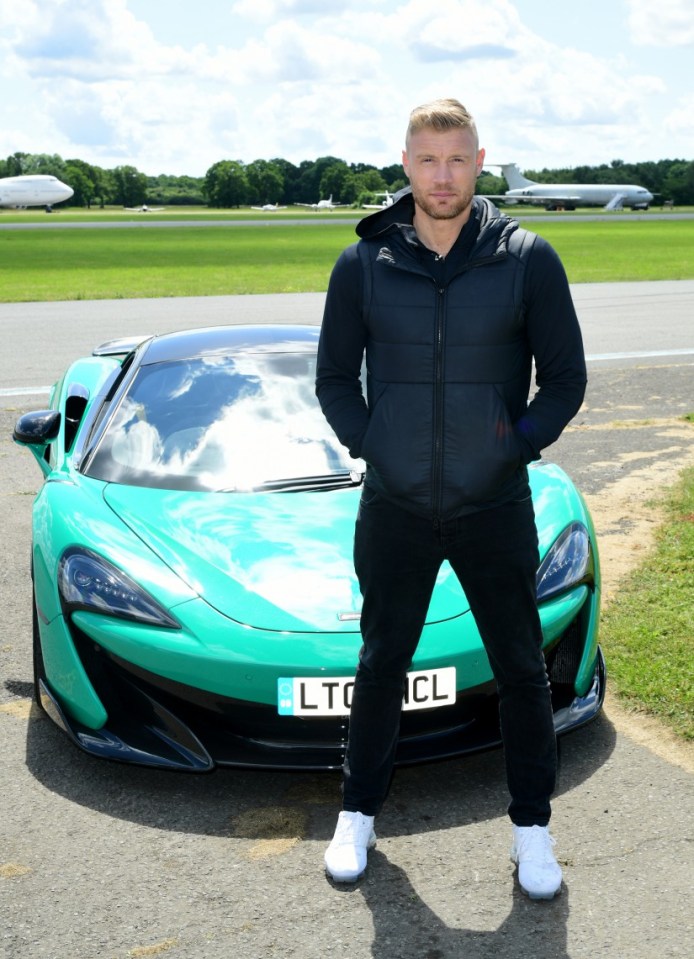 Freddie pictured on the set of Top Gear