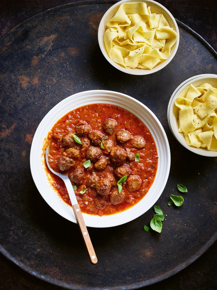 This recipe uses ready-made meatballs and a jar of sauce to keep it super-speedy