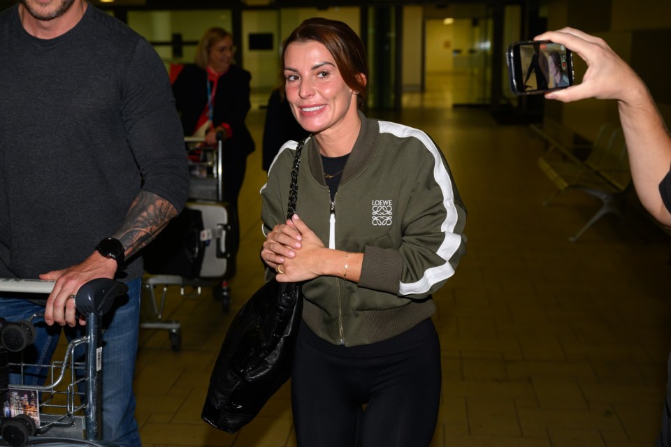 Coleen arrived in Brisbane today ahead of her I'm a Celebrity stint