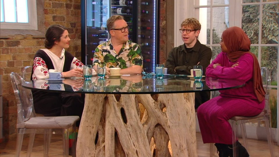 Josh appeared on Saturday Kitchen today