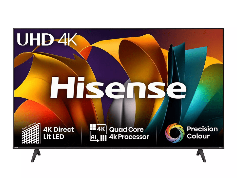 a hisense uhd 4k tv with a quad core 4k processor