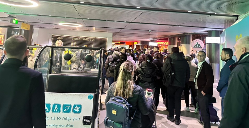 Gatwick Airport's south terminal was evacuated this morning