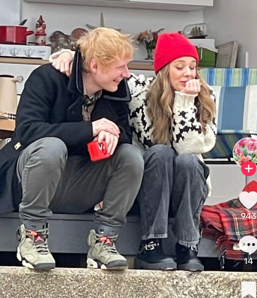 Hitmaker Ed Sheeran with Bridgerton star Claudia Jessie