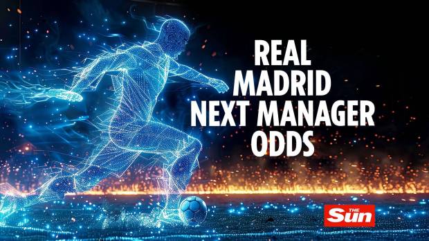 an advertisement for real madrid next manager odds